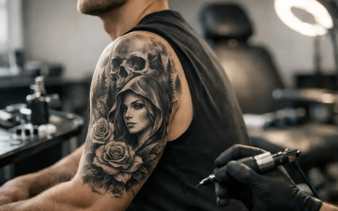 Black grey tattoo: stijl, plaatsing en ontwerp