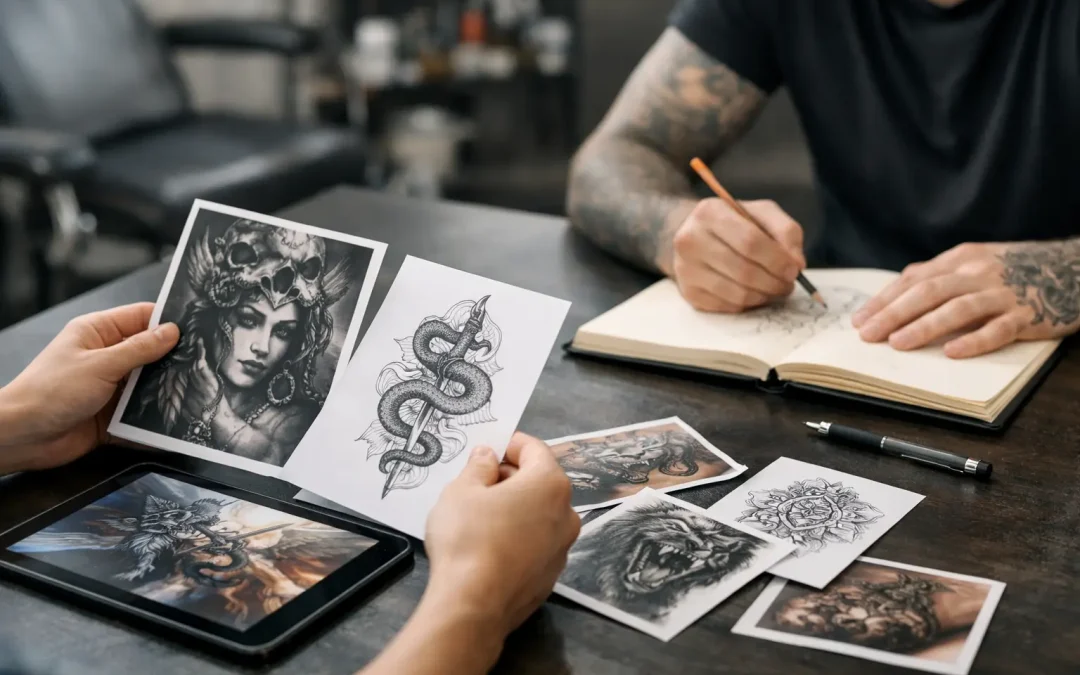 Tattoo referenties aanleveren voor maatwerk