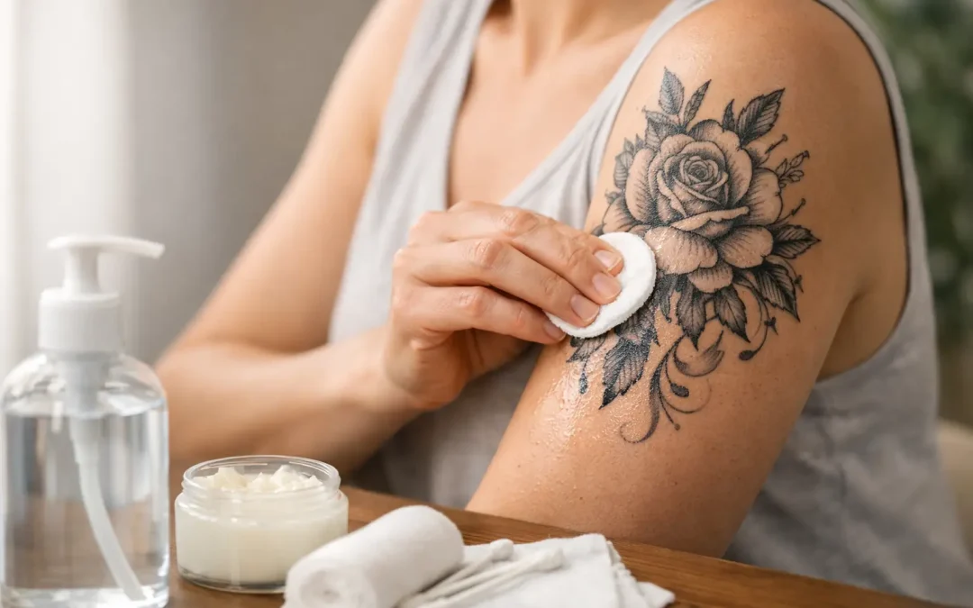 Tattoo nazorg eerste week zonder giswerk