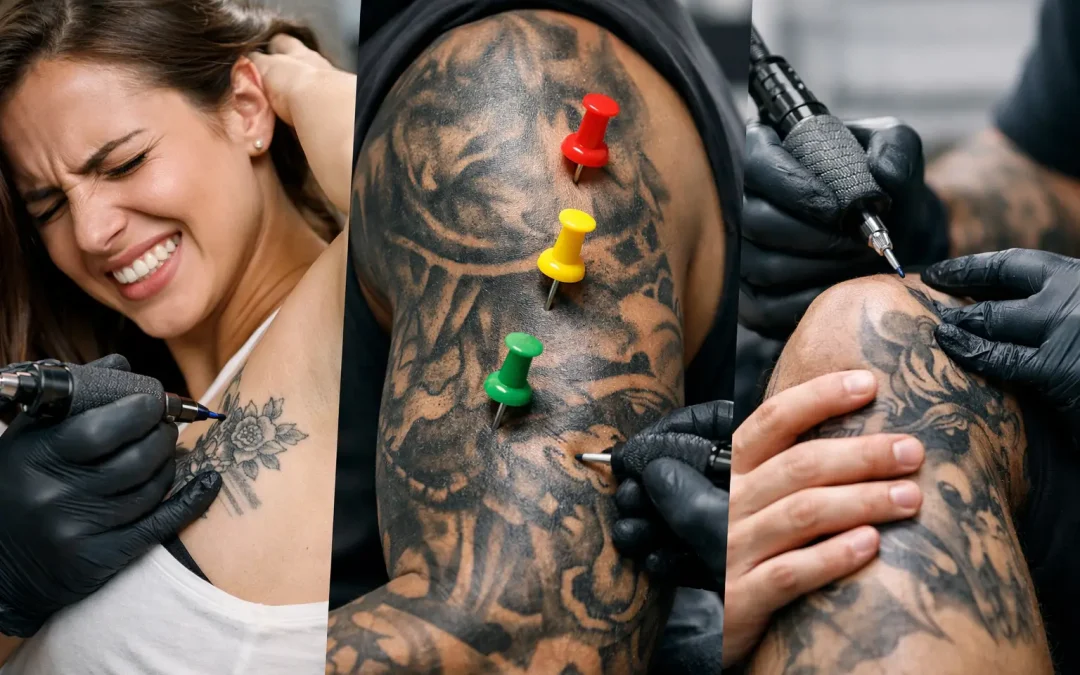 Tattoo pijn vergelijken per lichaamsdeel