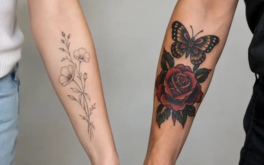 Fineline versus traditionele tattoo kiezen